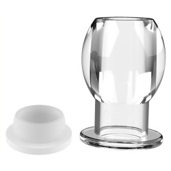 FUKR Plug tunnel avec bouchon Hollow Stop Transparent